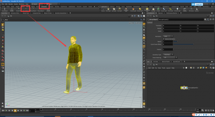 【特效】Houdini 16【创意云】5分钟学会制作丧尸群集动画(一)