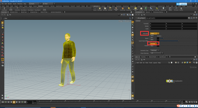 【特效】Houdini 16【创意云】5分钟学会制作丧尸群集动画(一)