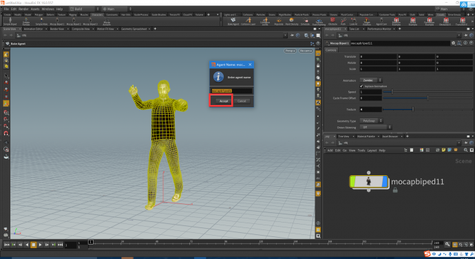 【特效】Houdini 16【创意云】5分钟学会制作丧尸群集动画(一)