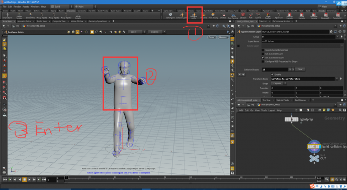 【特效】Houdini 16【创意云】5分钟学会制作丧尸群集动画(一)