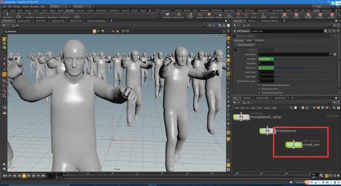 【特效】Houdini 16【创意云】5分钟学会制作丧尸群集动画(一)