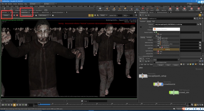 【特效】Houdini 16【创意云】5分钟学会制作丧尸群集动画(一)