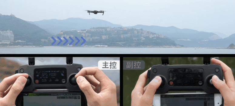 用Mavic Pro搭配DJI Goggles开启双控模式，两个人一起体验飞行乐趣