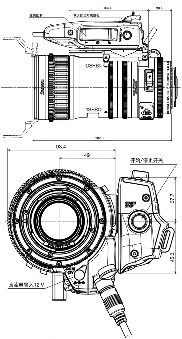 佳能Compact-Servo CN-E18-80mm T4.4 紧凑型电影伺服变焦镜头，一录同行现场极限特惠价仅售42000元！