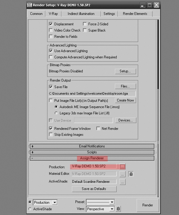 使用3ds Max和Vray实现简约室内设计(一)【灯光渲染初设置】