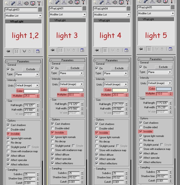 使用3ds Max和Vray实现简约室内设计(一)【灯光渲染初设置】