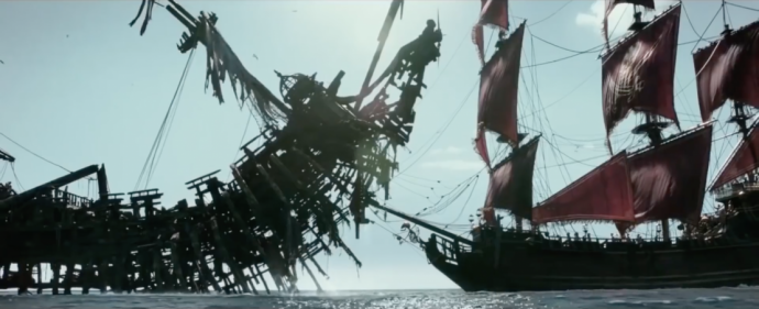不说《加勒比海盗5》好不好，但是这样的拍摄幕后是真服