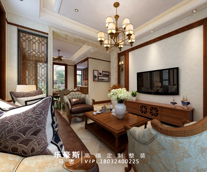 观园壹号院美式风格装修效果图