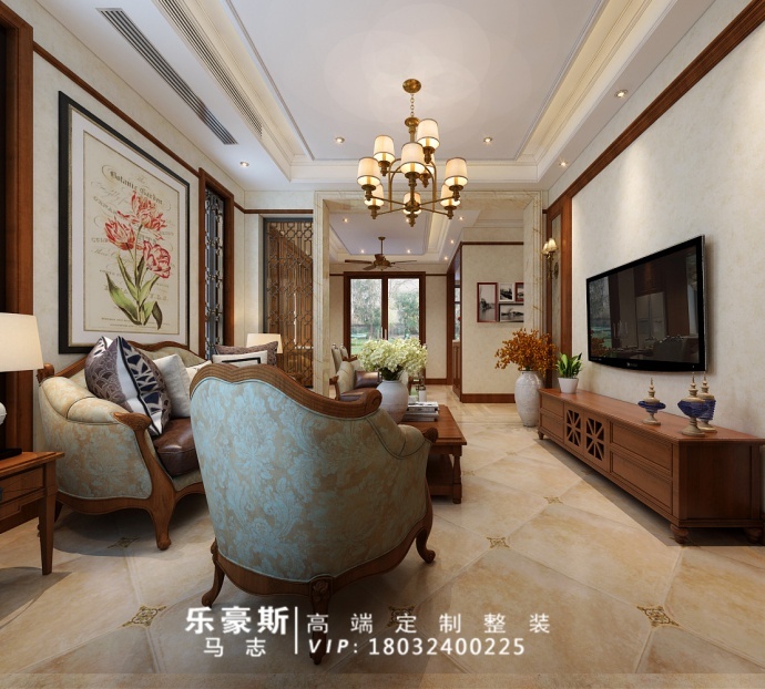 观园壹号院美式风格装修效果图