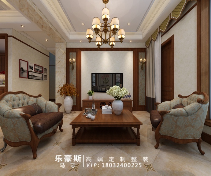 观园壹号院美式风格装修效果图