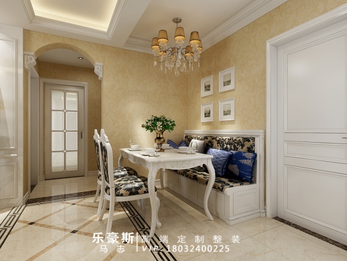 石家庄盛世御城四区119平米简欧风格装修效果图