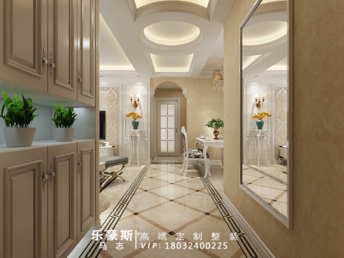 石家庄盛世御城四区119平米简欧风格装修效果图