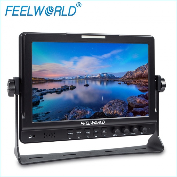 Feelworld 富威德监视器 FW1018SP 10寸带直方图 摄影导演监视器 3G-SDI高清监视器