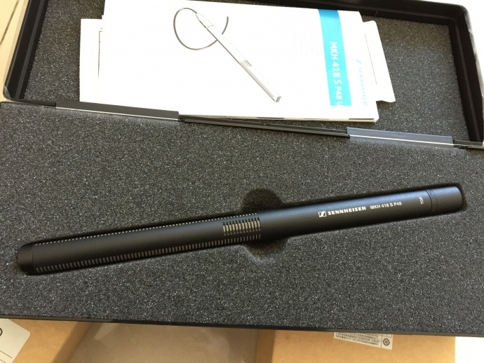 森海塞尔mkh418s话筒实拍