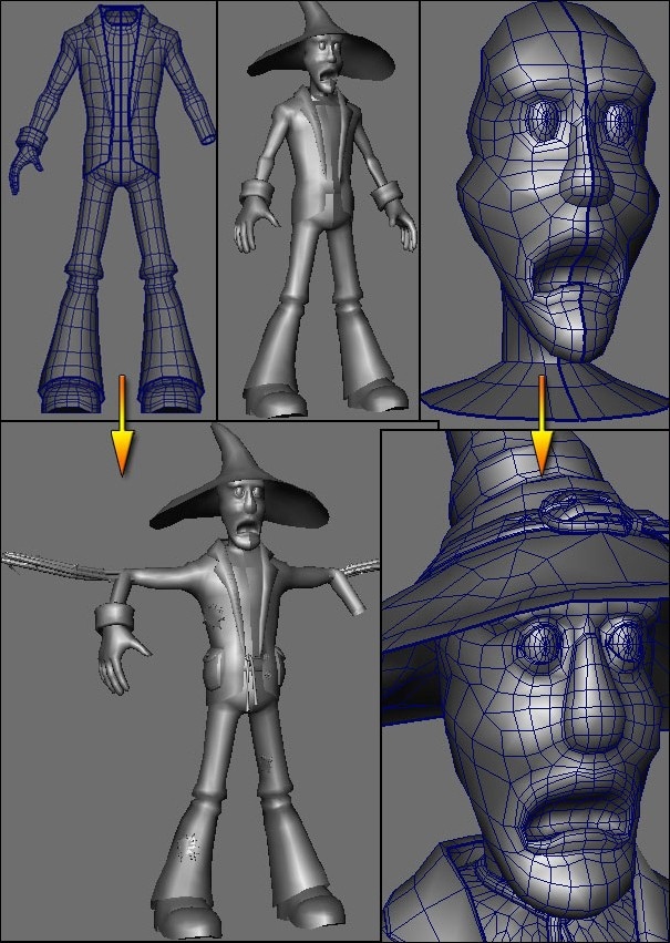 Maya制作稻草人——【建模】