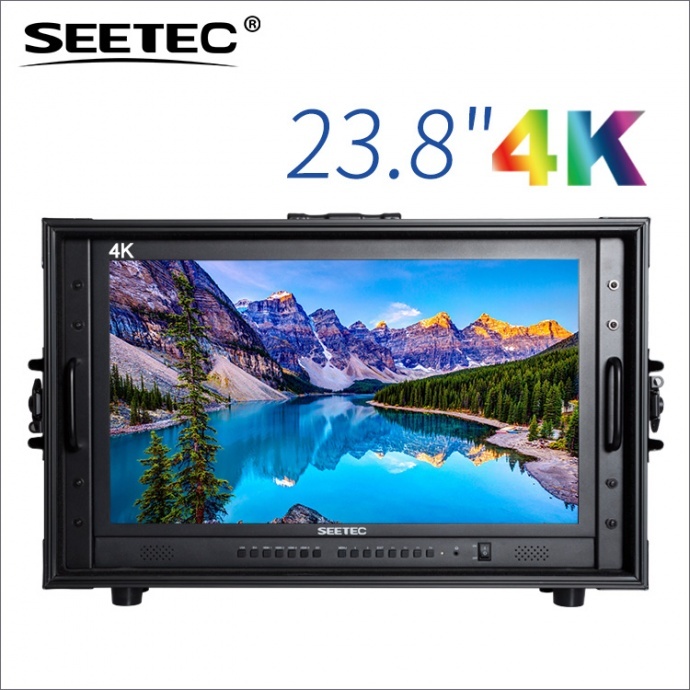 视瑞特seetec 23.8寸箱载式4K导演监视器 4画面分割显示　4K238-9HSD-CO 广泛应用于各级电视台的新闻制作、播出机房和电视转播车