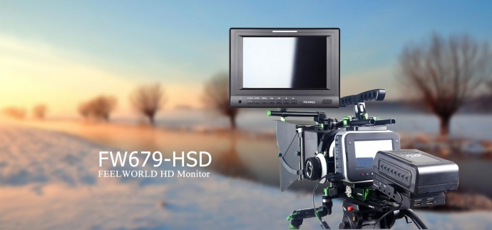 富威德feelworld视瑞特seetec 7寸1024x600摄影、导演专业高清3G-SDI、HDMI液晶摄影摄像导演监视器 FW679-HSD、ST-679HSD