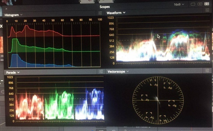 掌握了这几点达芬奇调色思路、技巧，示波器用法，电影调色不是问题！