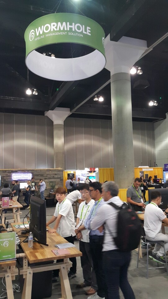 Siggraph展会上的Wormhole团队