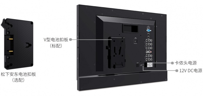 视瑞特P215-9DSW 21.5寸IPS屏全高清1920*1080 双路3G-SDI输入输出 带波形图矢量图直方图专业级摄影摄像导演监视器