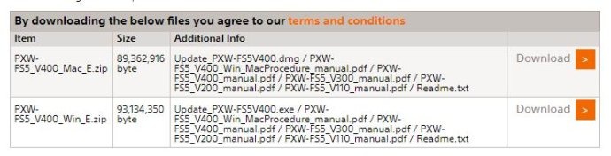 索尼PXW-FS5 升级4.0版。。。。。120fps得花钱！