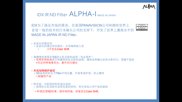 IDX出滤镜啦！ALPHA-I