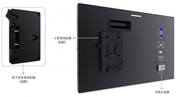 视瑞特SEETEC 17.3寸4K广播级导演监视器UHD 3840X2160 四路HDMI输入3G-SDI输入环出的超高清分辨率广播级监视器 四画面分割显示 4K173-9HSD