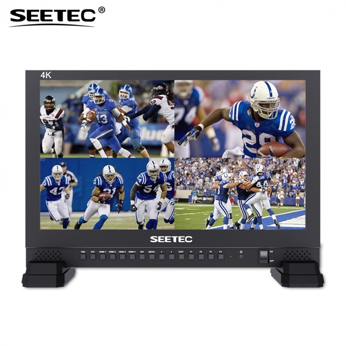 视瑞特SEETEC 17.3寸4K广播级导演监视器UHD 3840X2160 四路HDMI输入3G-SDI输入环出的超高清分辨率广播级监视器 四画面分割显示 4K173-9HSD