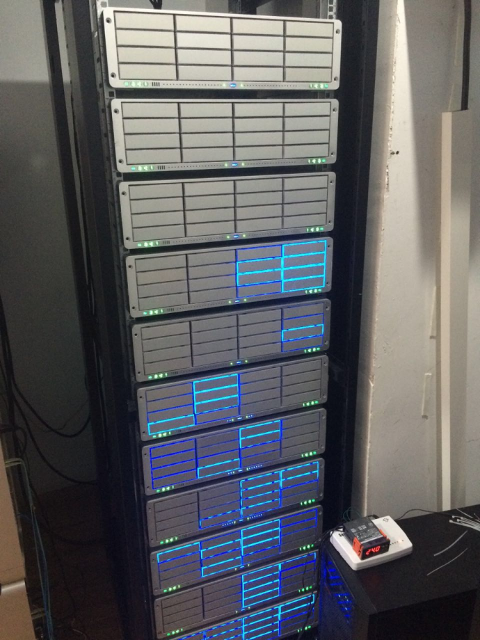 真人秀/电影电视剧XSAN非编网1000T存储容量空间机房设备