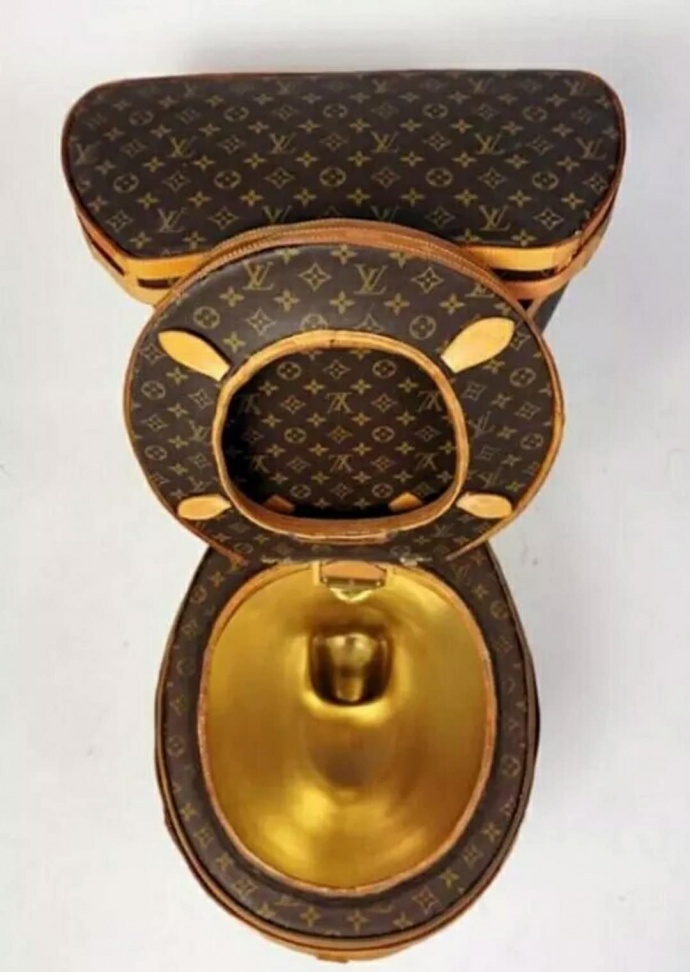 LV包包？只配做马桶！