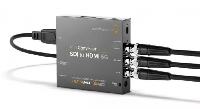 Blackmagic Design发布新款6G‑SDI转换器，功能更强，价格更低！