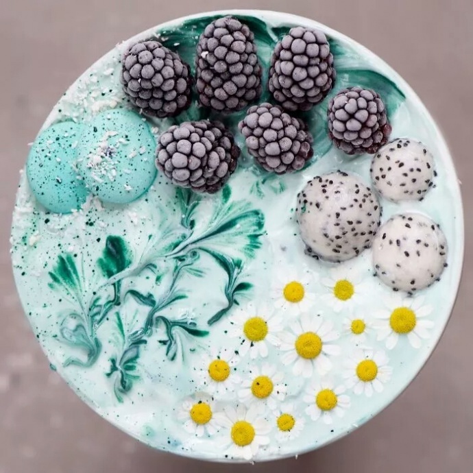 某网红Samira Kazan的“彩虹食品”，味道和营养不说，样子还不错