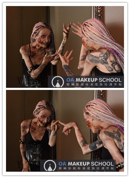 神奇特效化妆术，丧尸创作全过程，好莱坞大神