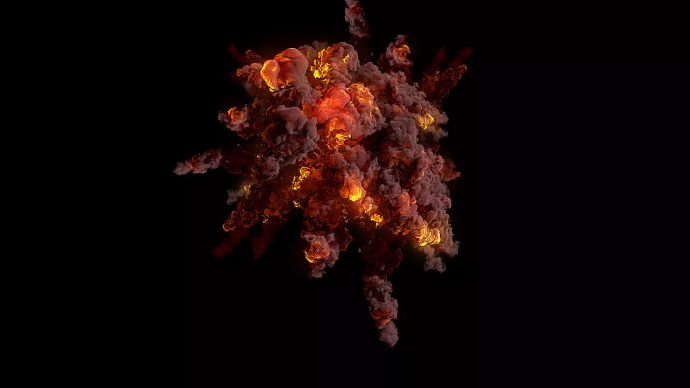 【C4DAE完整教程】 手把手教学-电影中爆炸特效的制作-TFD