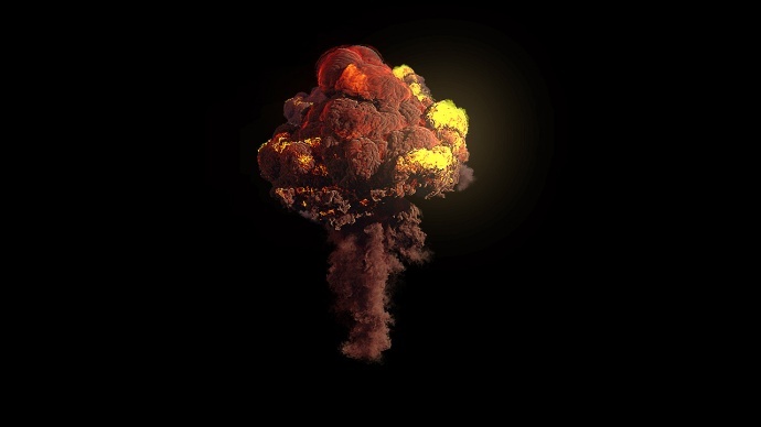 【C4DAE完整教程】 手把手教学-电影中爆炸特效的制作-TFD