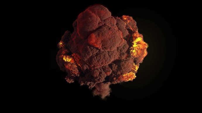 【C4DAE完整教程】 手把手教学-电影中爆炸特效的制作-TFD