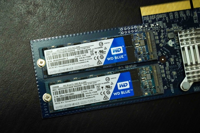安装好的WD BLUE M2 SSD 250G 安装好的WD BLUE M2 SSD 250G