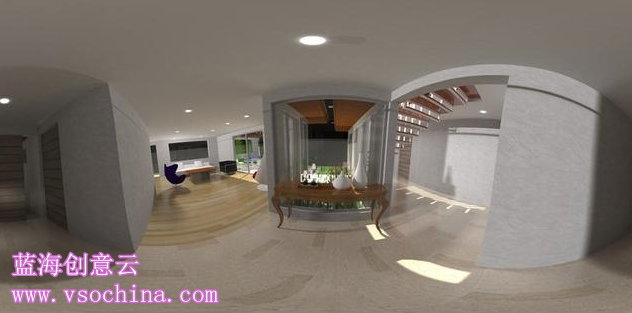 蓝海创意云建筑渲染教程360度全景