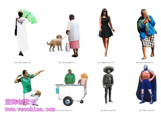 蓝海创意云人物配景渲染下载方式