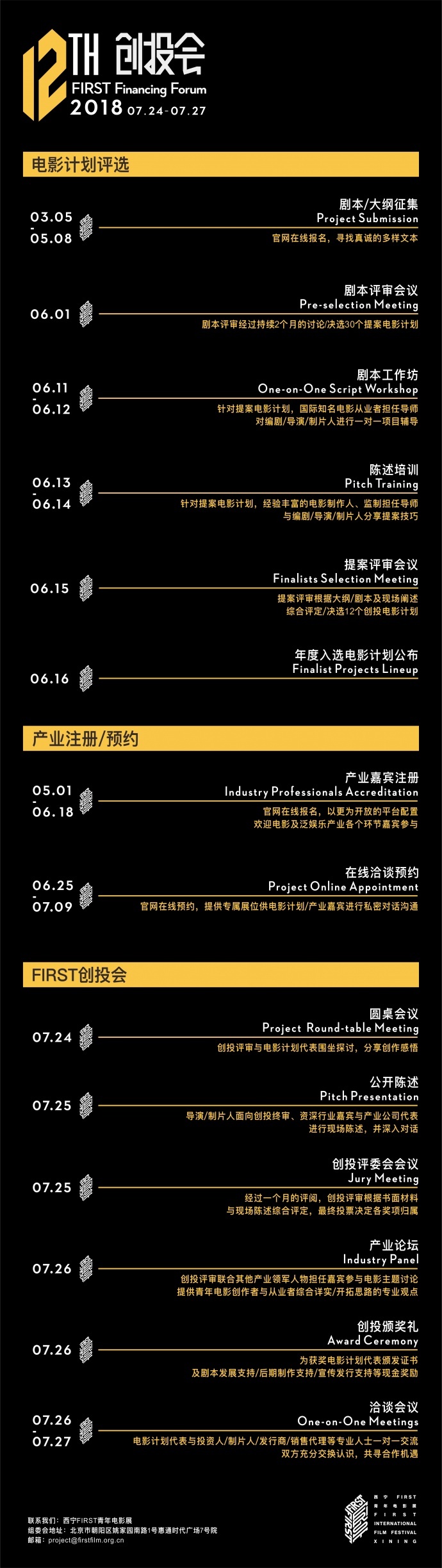 第十二届FIRST创投会电影计划征集开启,首设提案培训