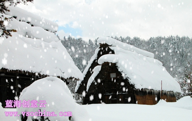 蓝海创意云用雪粒子系统做下雪效果