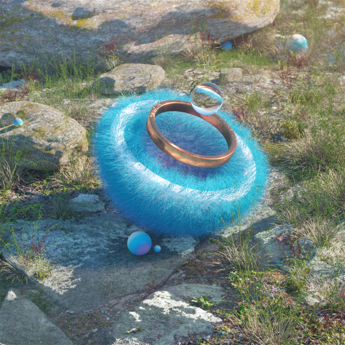 C4D自然场景制作渲染：墙面+地面