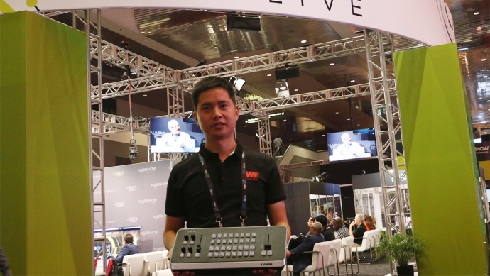 西安凯联在美国NABSHOW面向全球正式发布TOPVJ X新媒体一体机