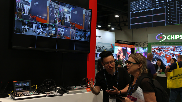 西安凯联在美国NABSHOW面向全球正式发布TOPVJ X新媒体一体机