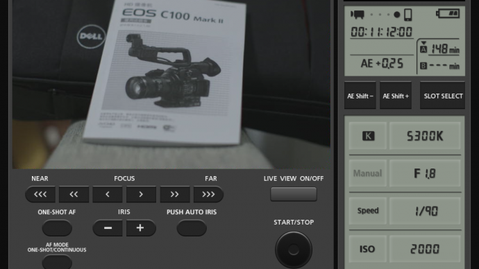 佳能C100MARK自带WIFI功能，网络设置远程控制摄像机