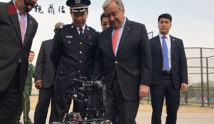 联合国秘书长古特雷斯称赞华视鼎信的拍摄设备很牛!!!