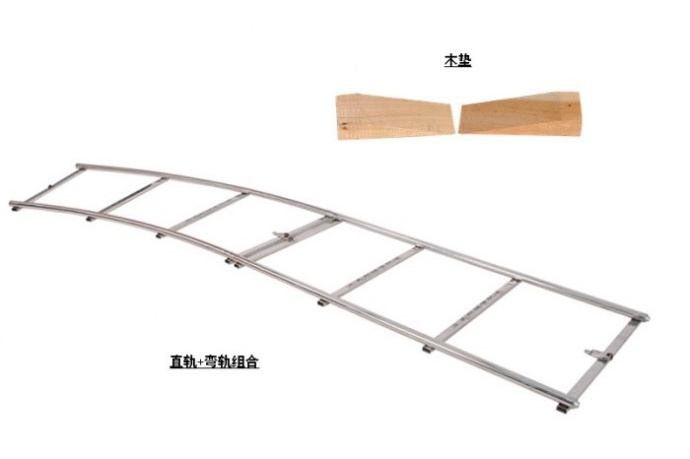 摄像防滑面静音轮轨道车+A型不锈钢轨道滑轨影视滑轨 摇臂轨道