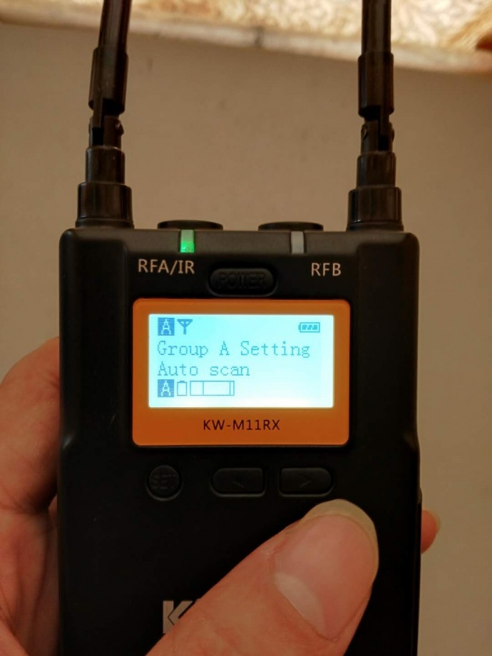 无线麦克风（小蜜蜂）噪音解决方案——自动扫频设置