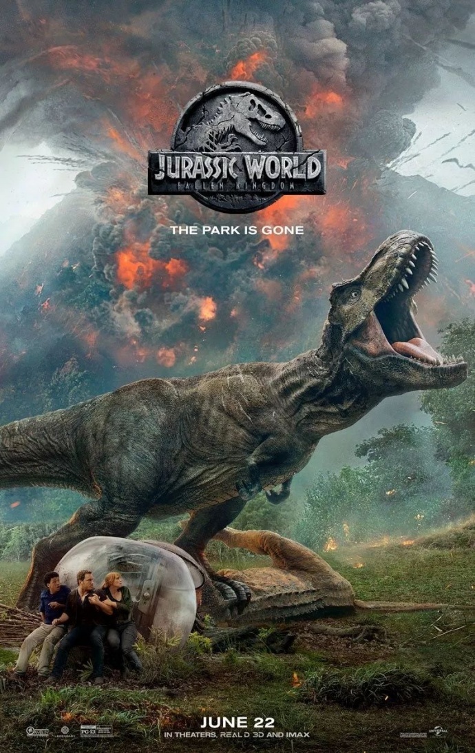“侏罗纪世界”概念设计稿与最终电影呈现画面的对比效果