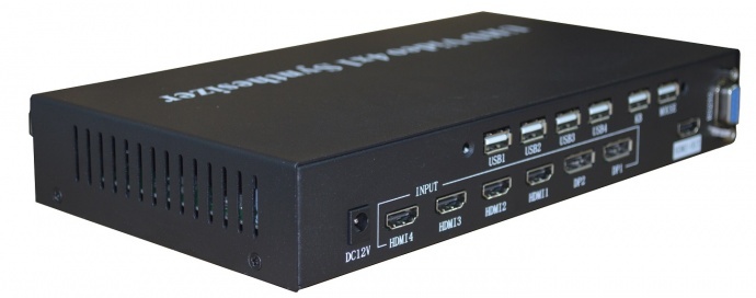 UHD超高清4K四画面分割器NK-4K5004HDMIQ-KVM